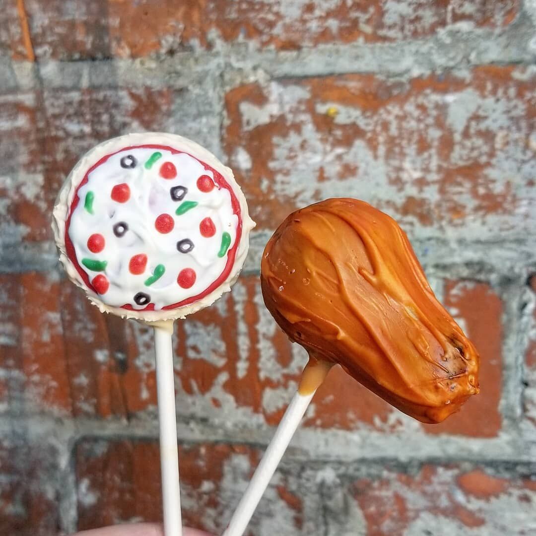 Pizza and Wings Cake Pops