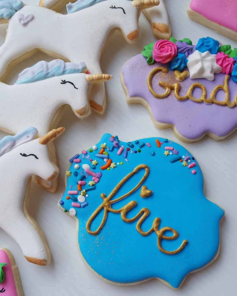 Unicorn Birthday Cookies