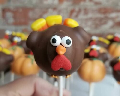 Thanksgiving Tom Turkey Cake Pops