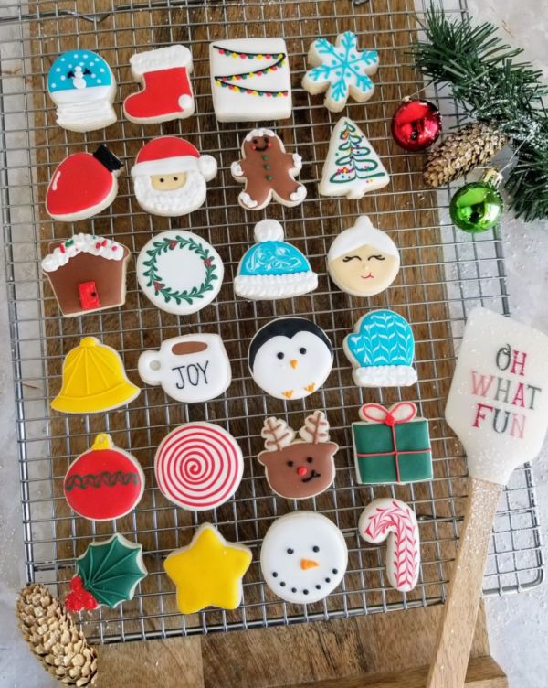 24 Individually Sealed Mini Holiday Sugar Cookies
