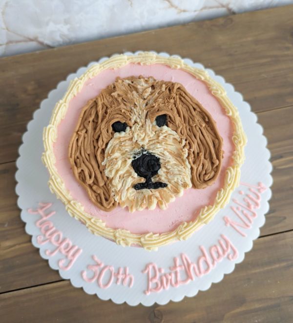 Buttercream Dog Cake