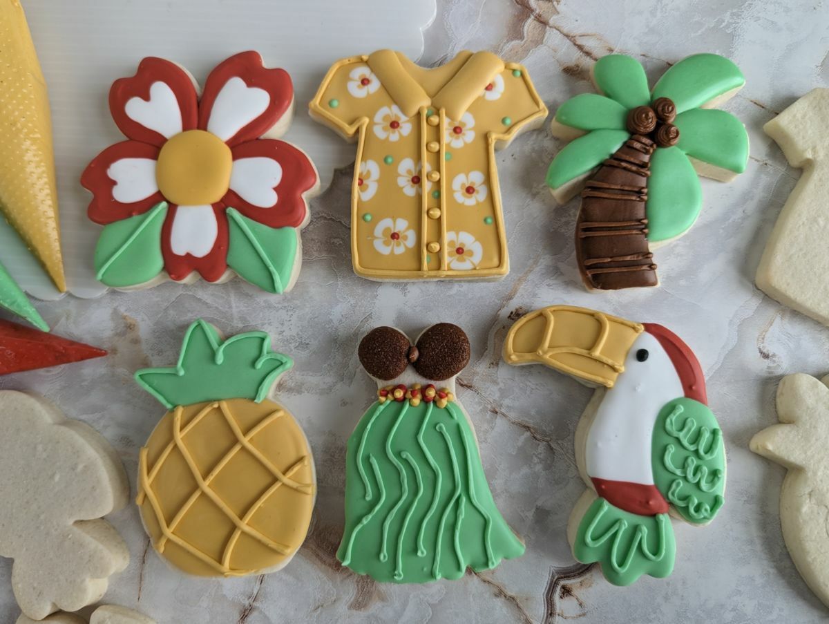 Tropical Summer Sugar Cookie Decrating Class 2023