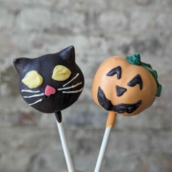 Halloween Cake Pops Jack O'Lantern & Black Cat 2023