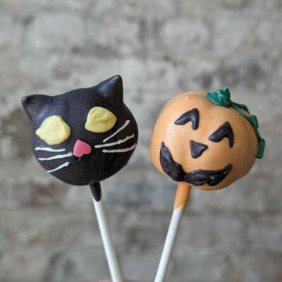 Halloween Cake Pops Jack O'Lantern & Black Cat 2023