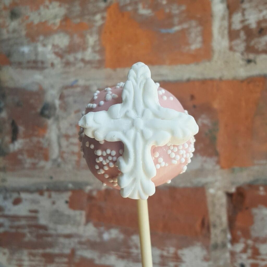 Cross Cake Pops 1 Communion Christening Baptism