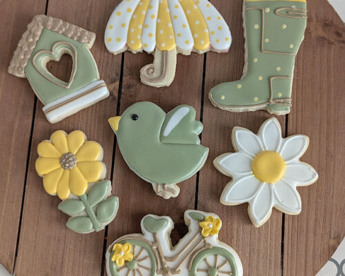 April Showers Sugar Cookie Decorating Class 2025