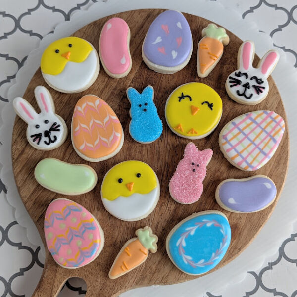 Mini Easter Sugar Cookies