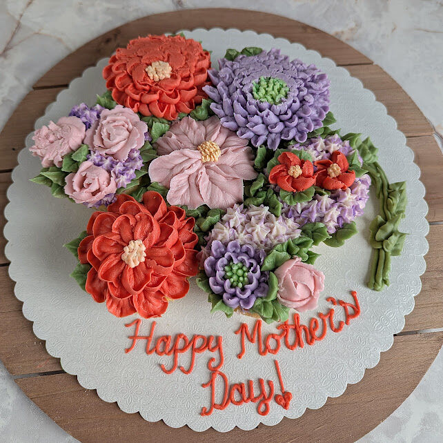 Floral Cupcake Bouquet 2025