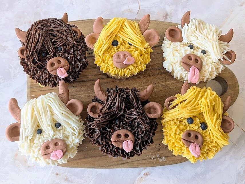 Highland Cow Cupcakes 2025