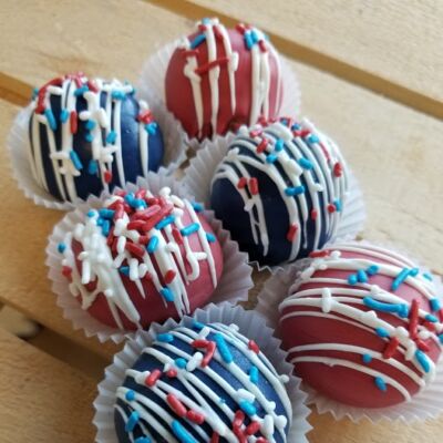 Patriotic Cake Pop Samplers