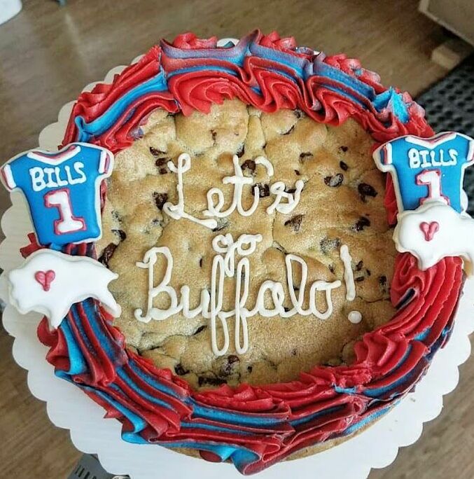 buffalo bills chocolate chip cookie cake