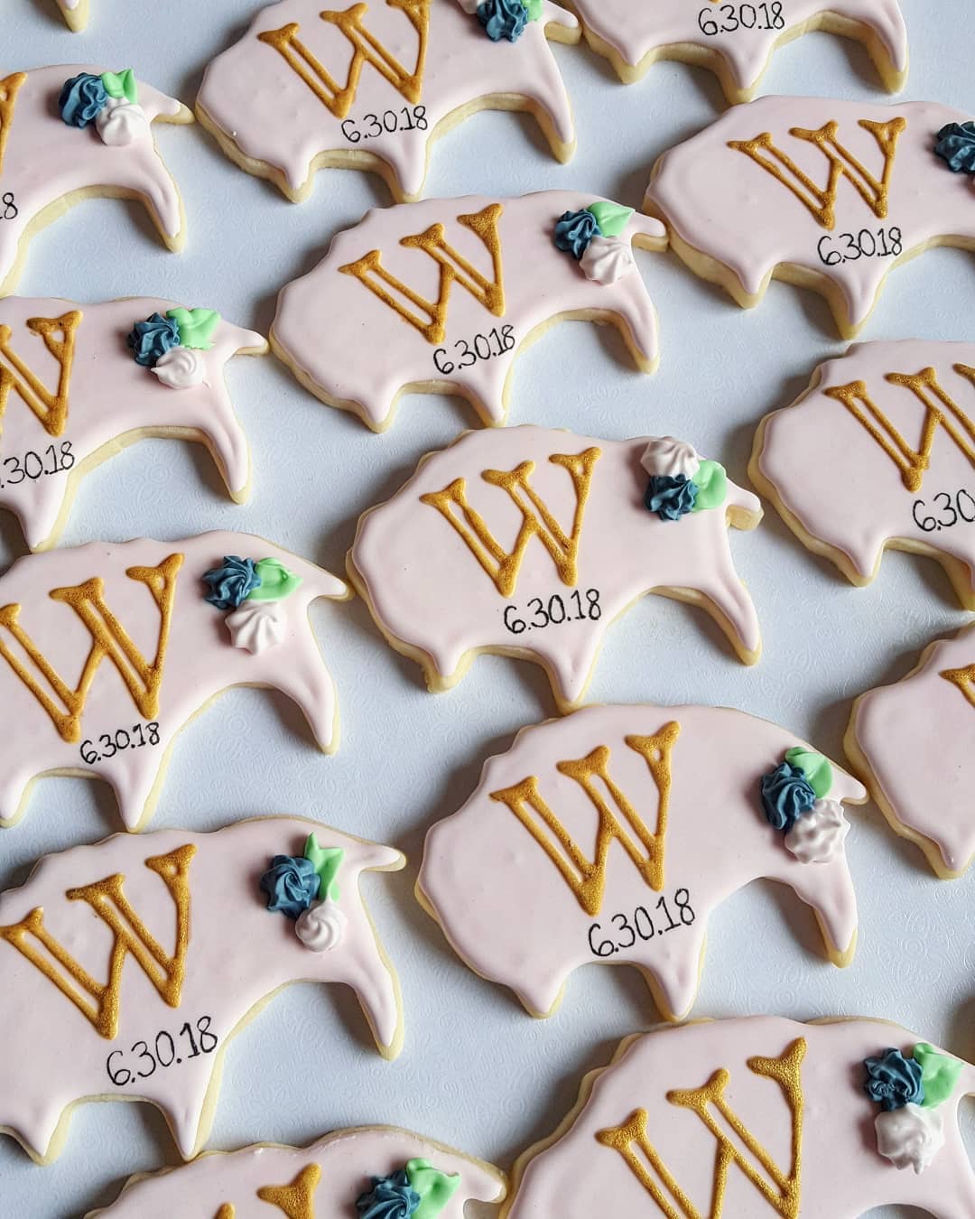 Monogram Buffalo Sugar Cookies 2018