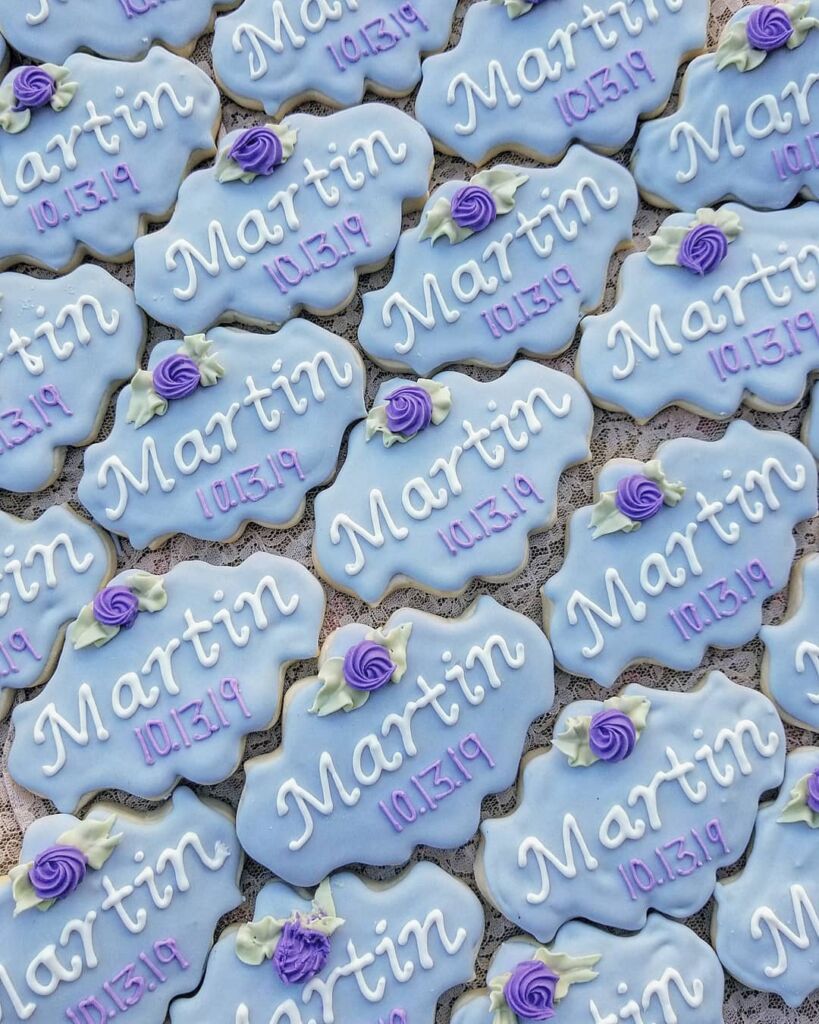 Name Wedding Sugar Cookie Favors 2019