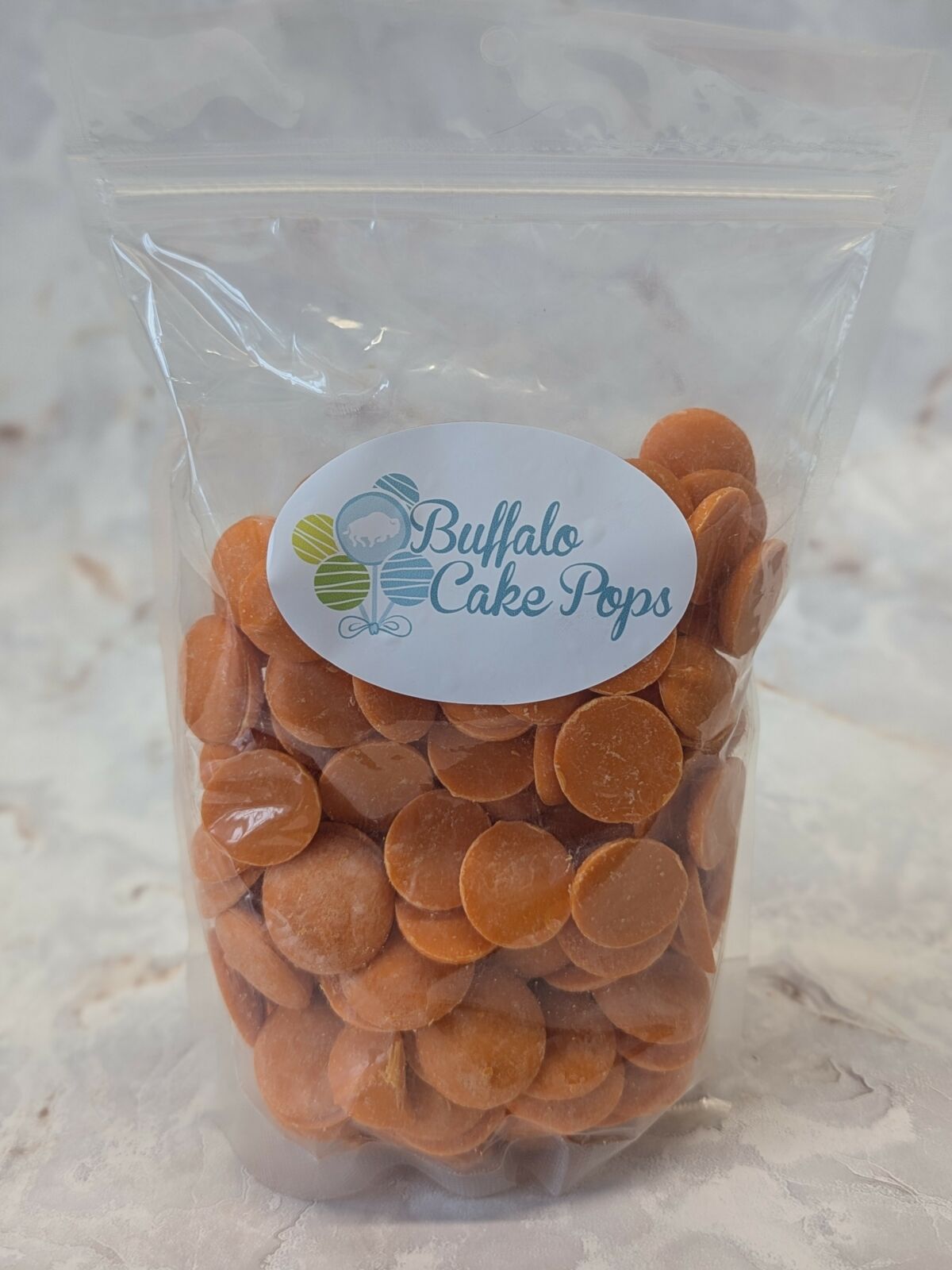 Orange Packaged Candy Wafers 2025