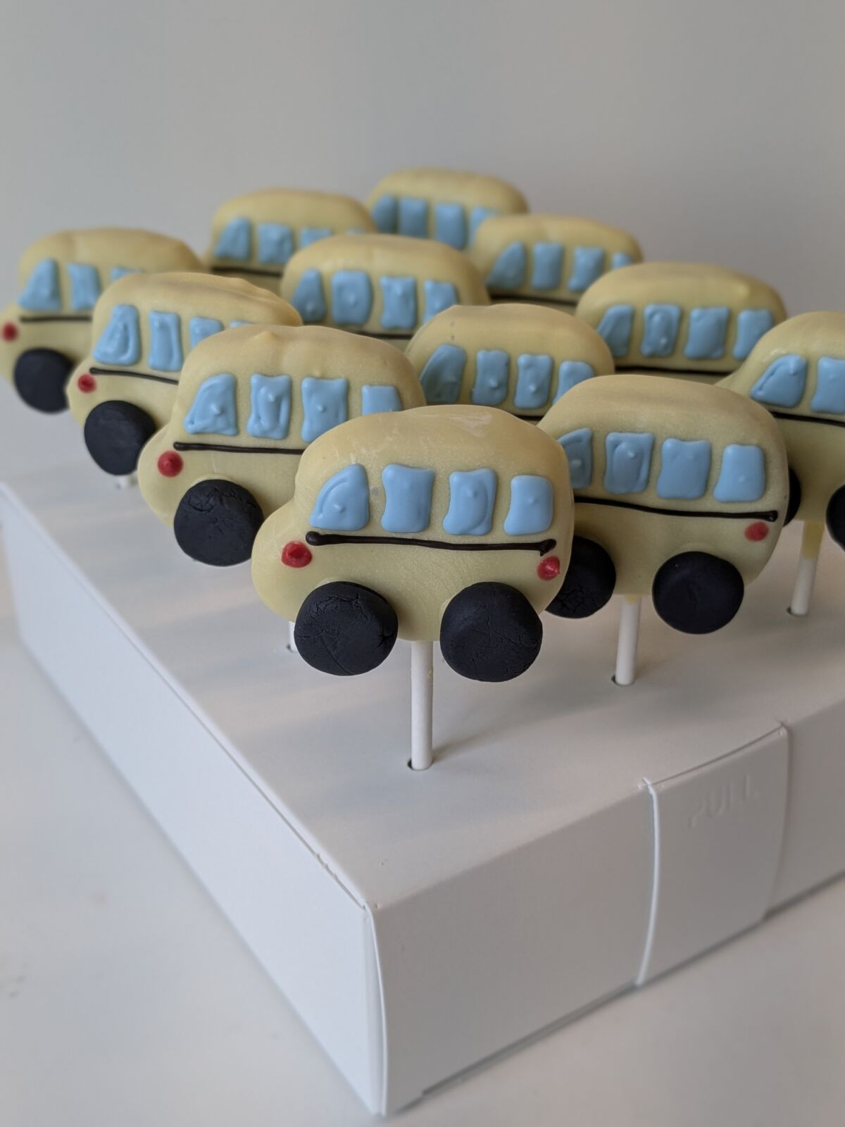 School Bus Cake Pops