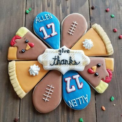Bills Sugar Cookie Thanksgiving Platter 2021